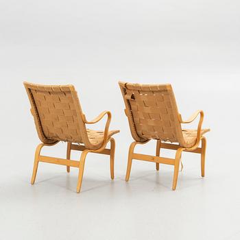 Bruno Mathsson, Armchairs, 6 pcs, "Eva", Karl Mathsson Company, Värnamo 1962.