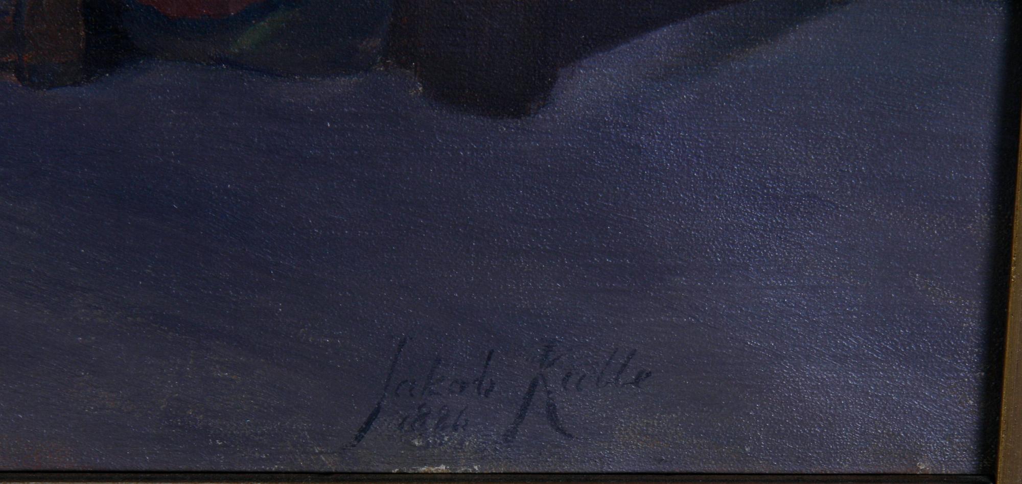 KULLE, JAKOB, olja på duk. Signerad och daterad 1886.