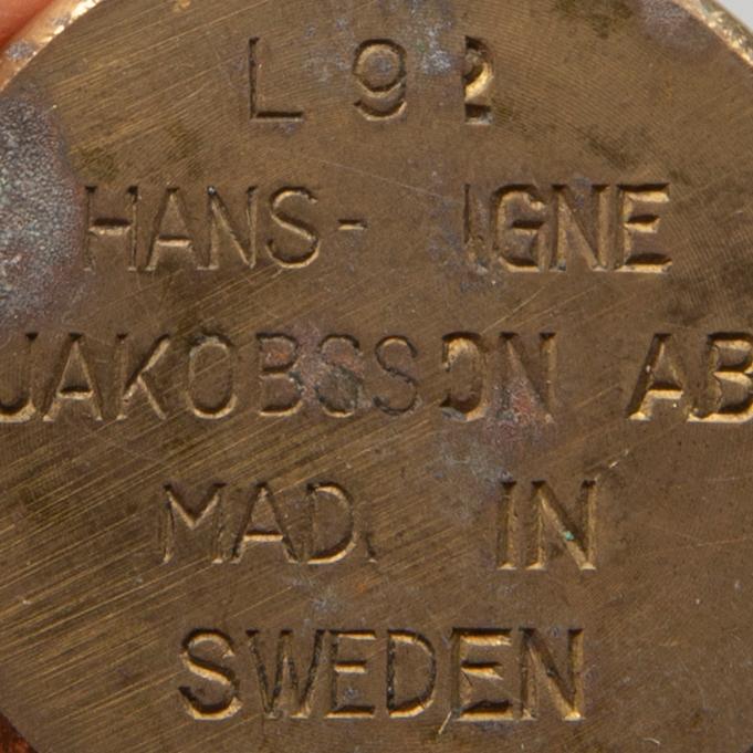 HANS-AGNE JAKOBSSON, 22 brass candlesticks, Markaryd.