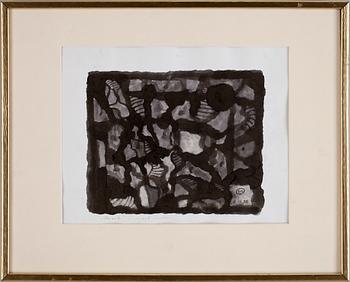 Lennart Rodhe · LENNART RODHE, akvarell, sign o dat 8-10-58.