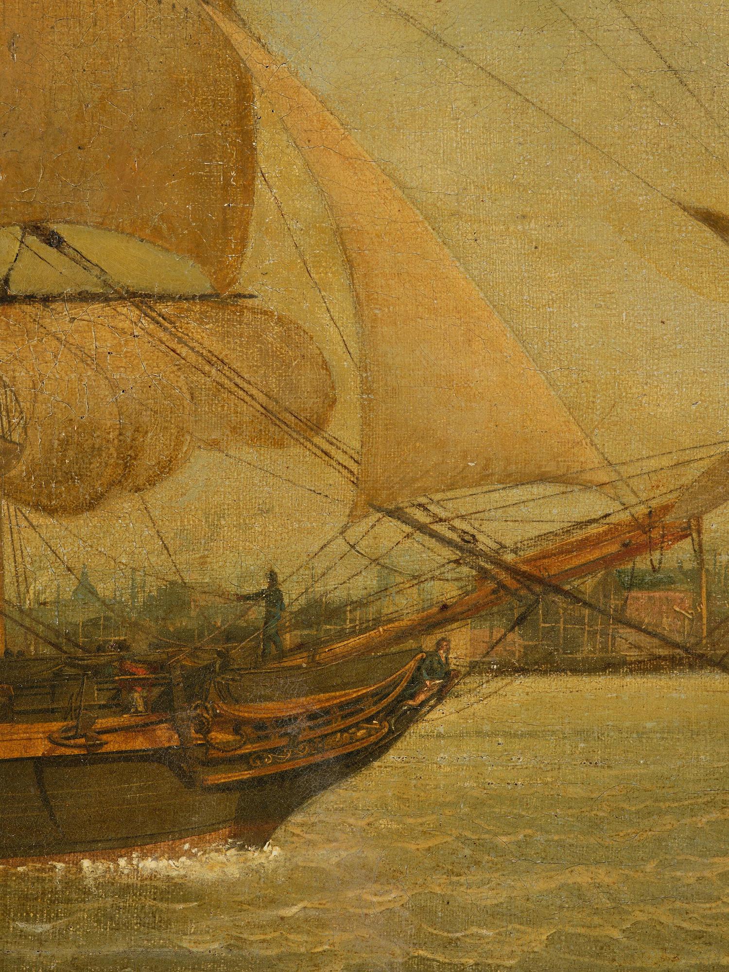 English school, early 19th century, Ship portrait.