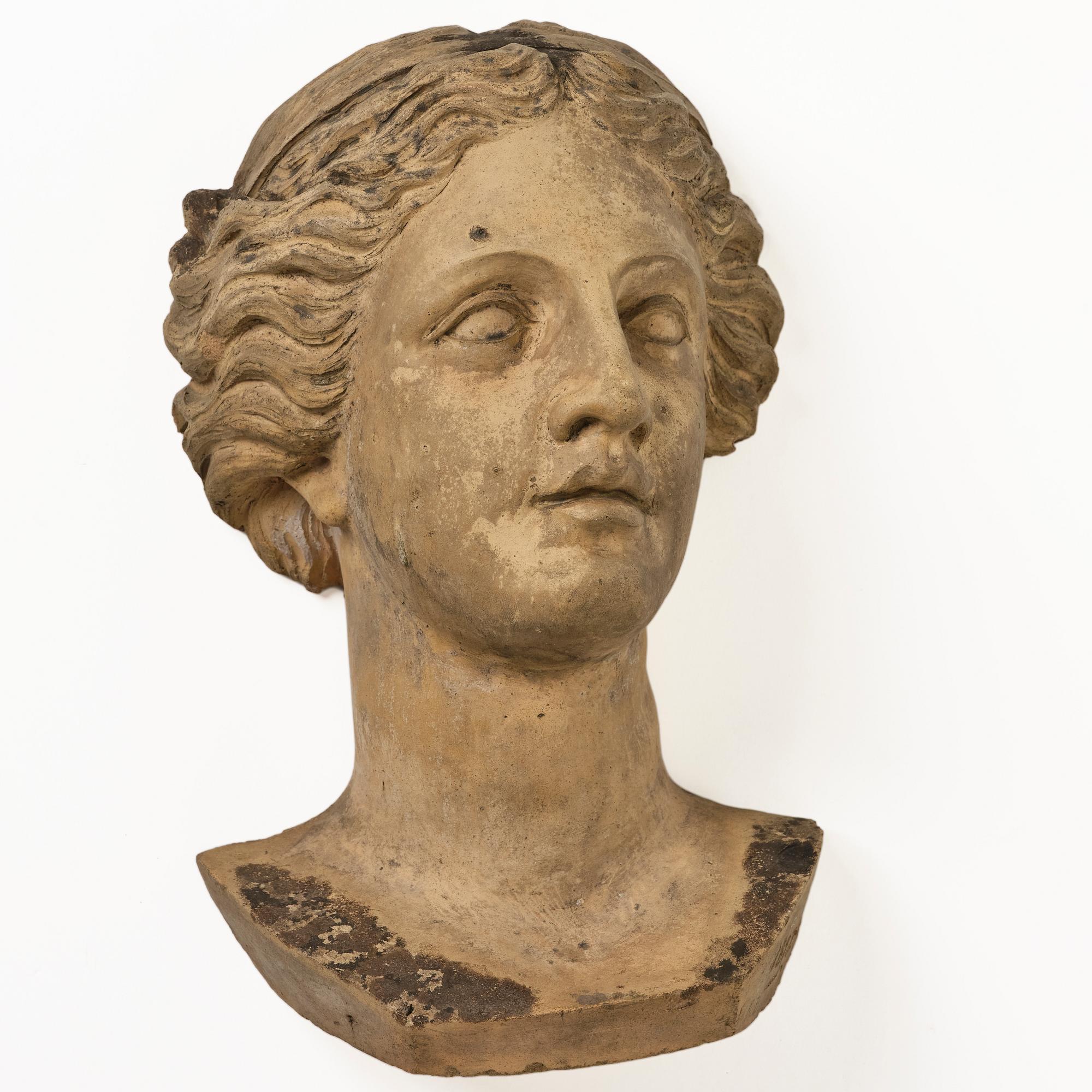 Unidentified artist, wall-mounted bust depicting Artemis.