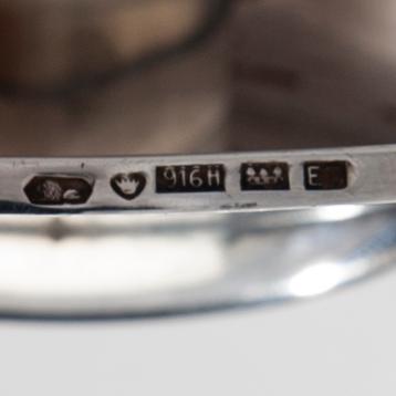 LJUSSTAKAR, ett par, silver, Bertel Gardberg, sign. BG, Kultakeskus, Tavastehus 1958. Tot.vikt 150 g.