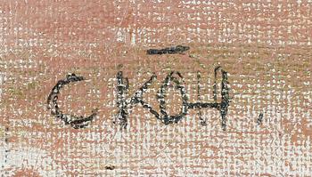 CARL KÖHLER, olja på duk, sign.