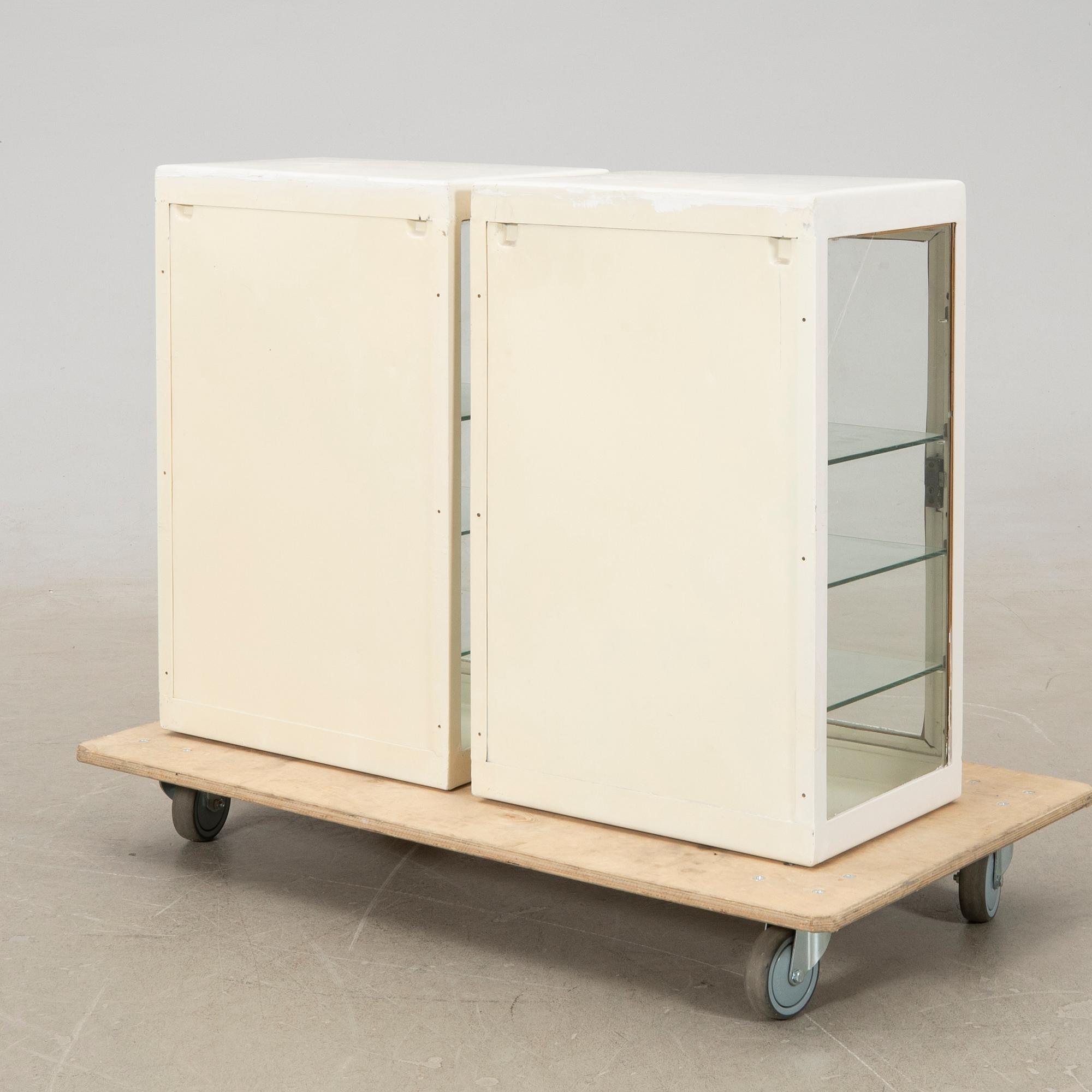 Medical cabinets, 2 pcs, Central Europe, mid-20th century.