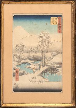 Utagawa Hiroshige, woodcut print, Japan, first pulished 1855.