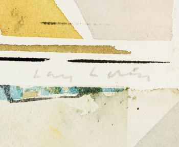 Lars Lerin, watercolor, signed and dated 1988.