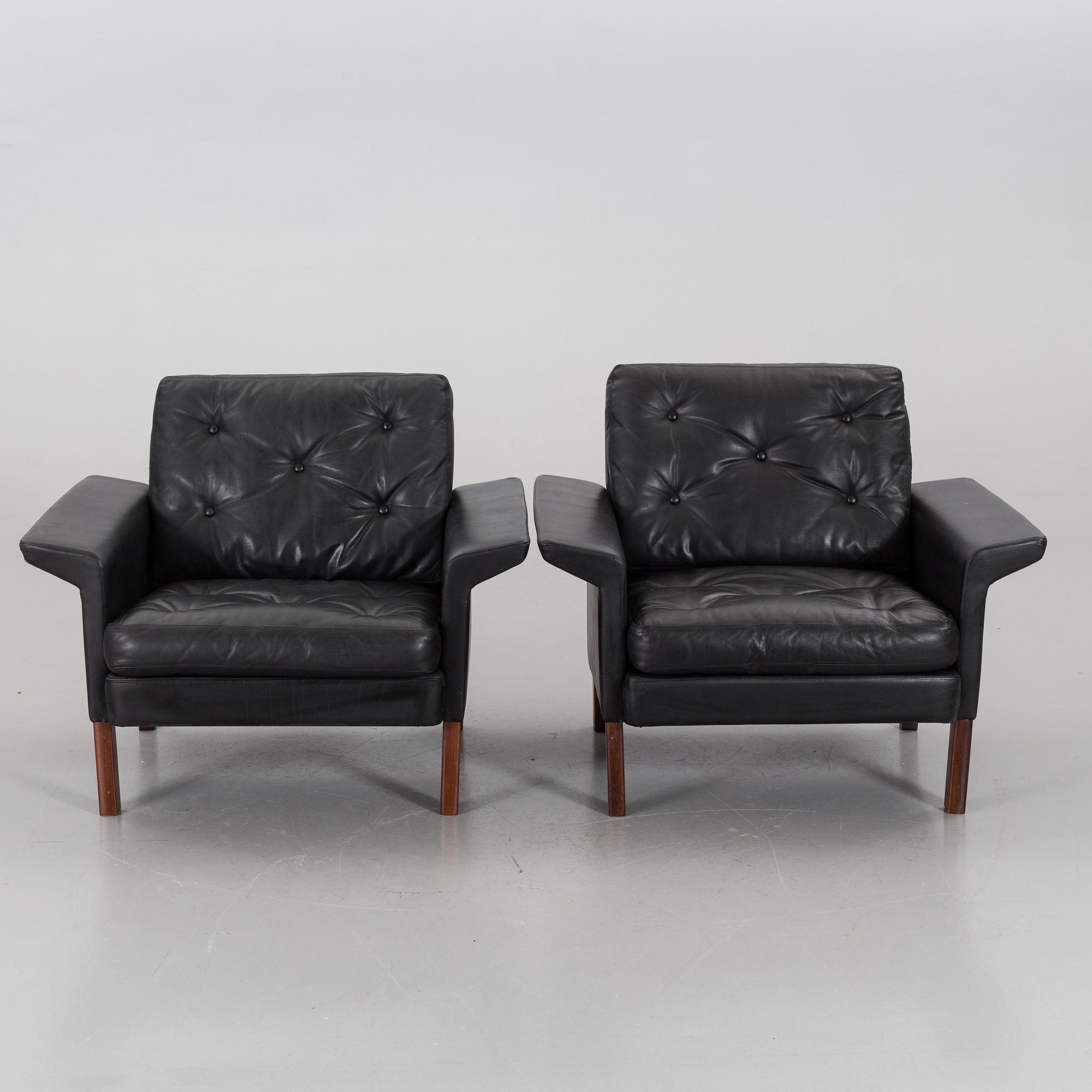 FÅTÖLJER, ETT PAR, 1960/70-tal.
Cites-intyg.