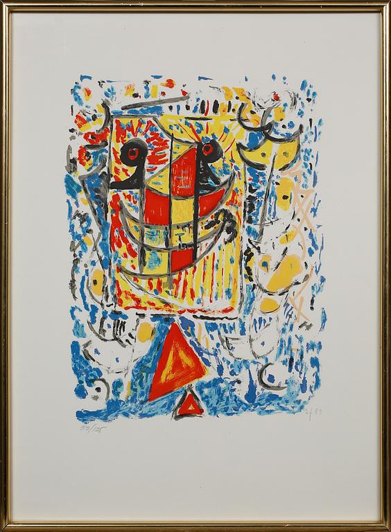 EGILL JACOBSEN, färglitografi, monogramsignerad, daterad -83 och numrerad 53/125.