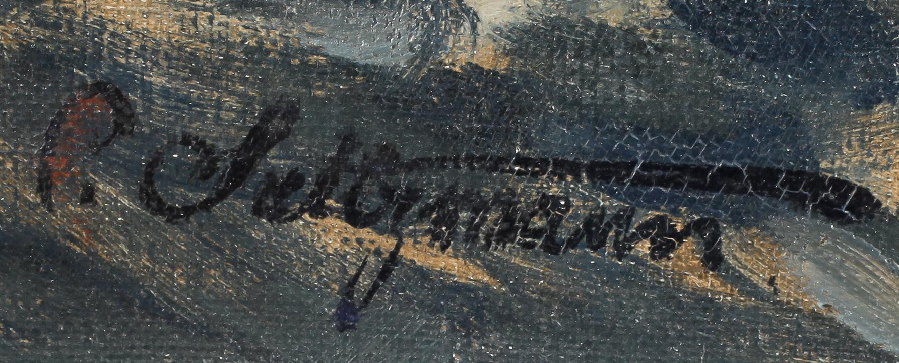CARL SALTZMANN, olja på duk, signerad.