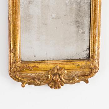 A Swedish Rococo 18th century mirror.