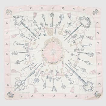 Hermès, "Les Clefs" scarf.