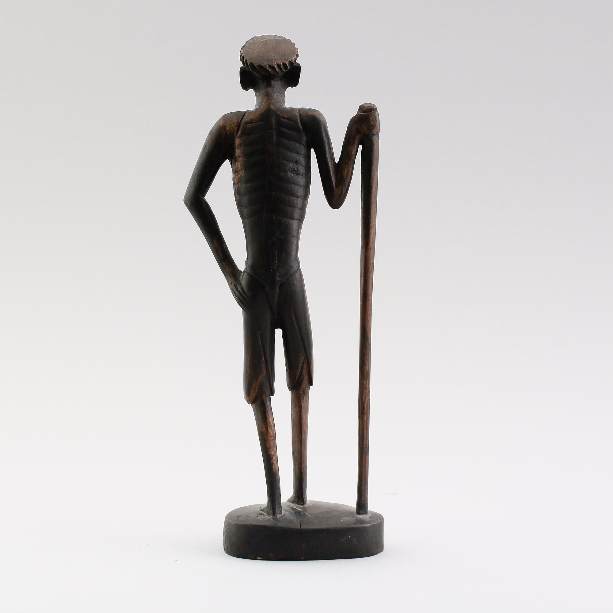 FIGUR, snidat trä, Afrika.