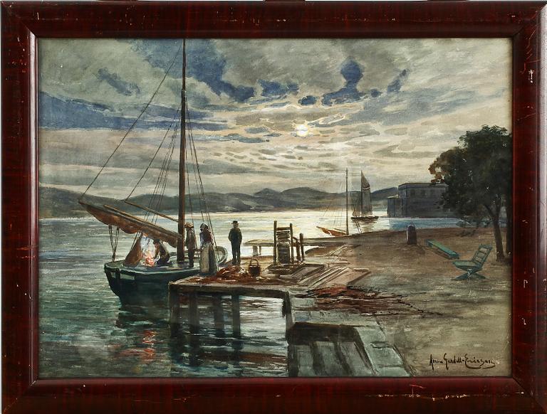 ANNA GARDELL-ERICSON, akvarell, sign.