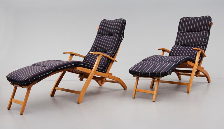 DÄCKSTOLAR, 1 par, Brogrens, 1900-/2000-tal.