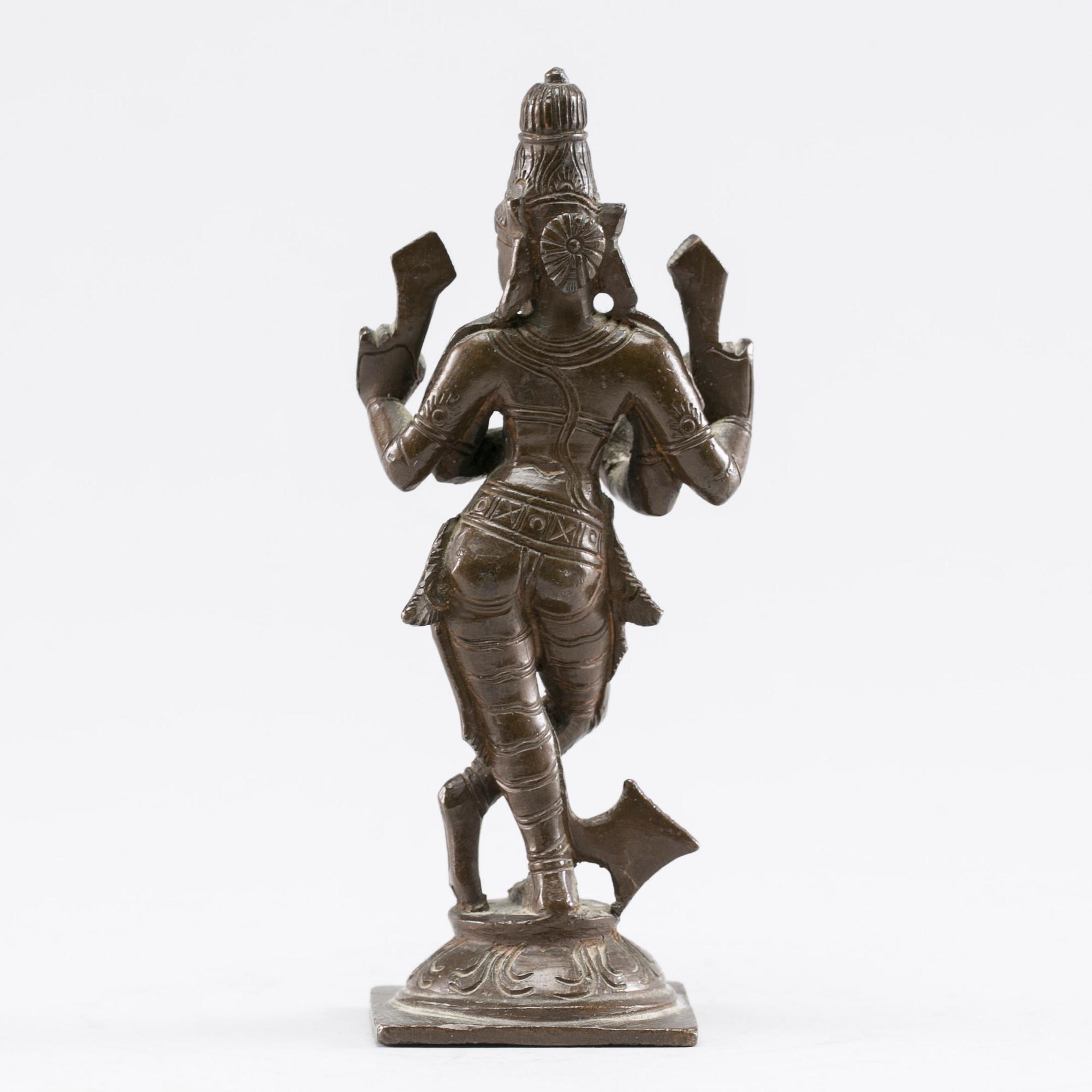 SKULPTUR, brons. Nepal/Indien, 1900-tal.
