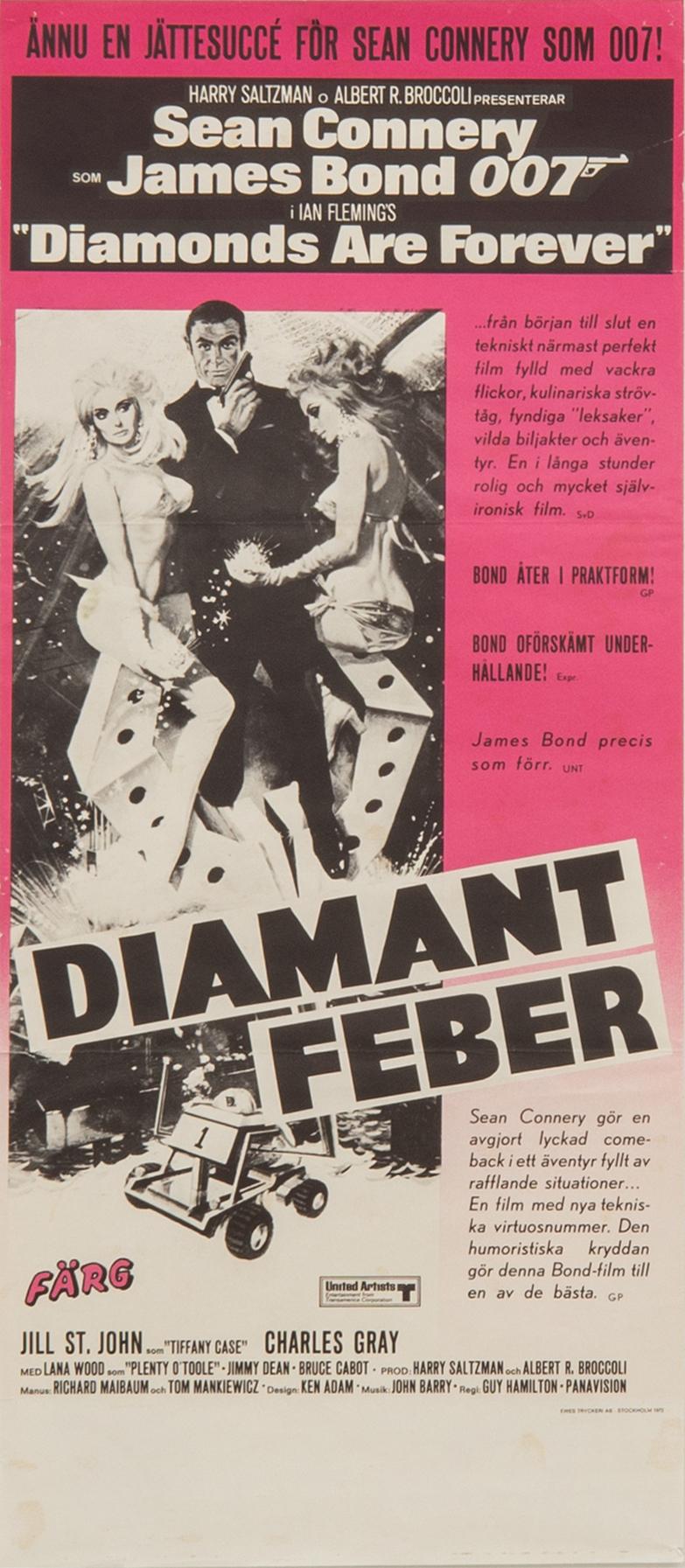 Filmaffischer, 4 st, James Bond.