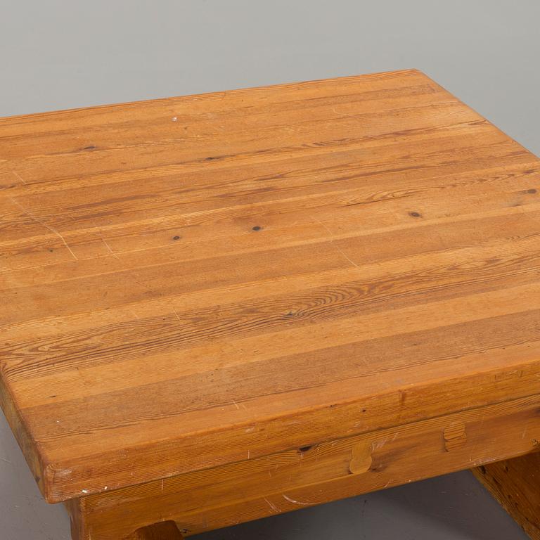A PINE SOFA TABLE, 1970's.