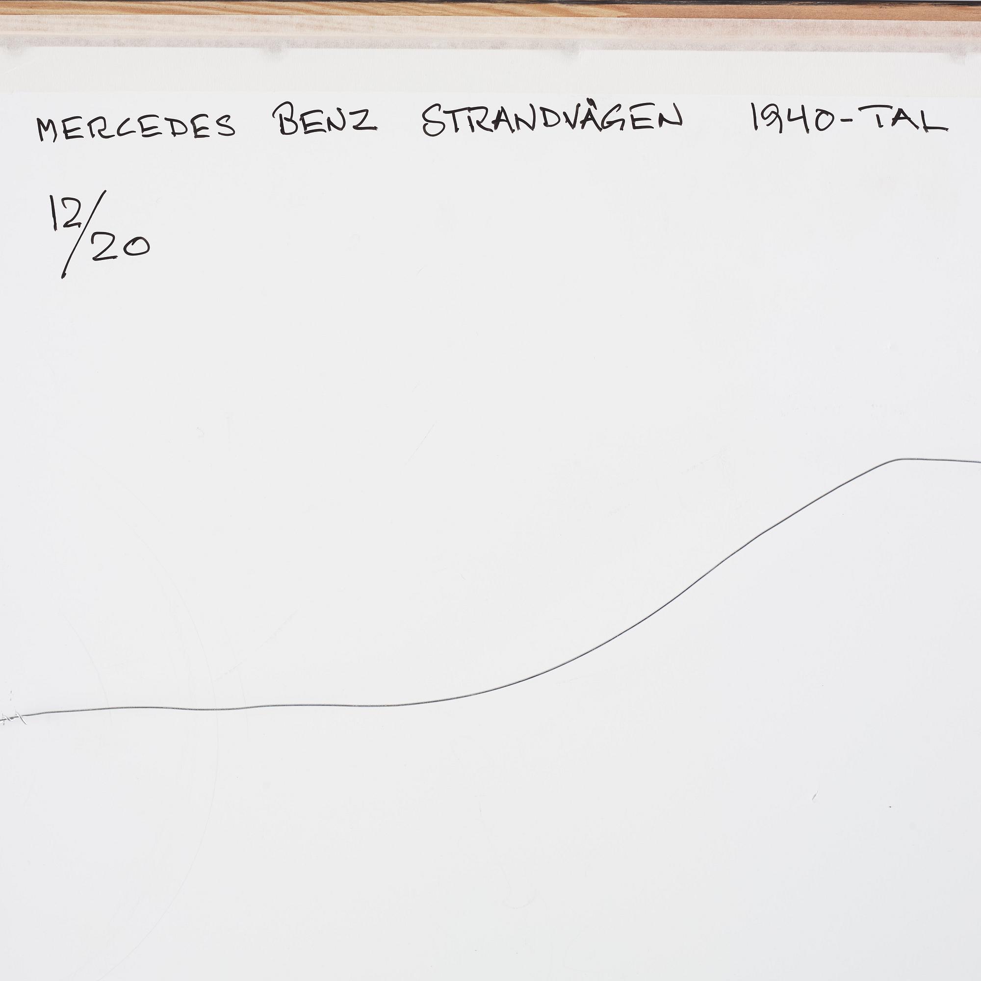 Åke Lange, efter, Mercedes-Benz, Strandvägen 7b.