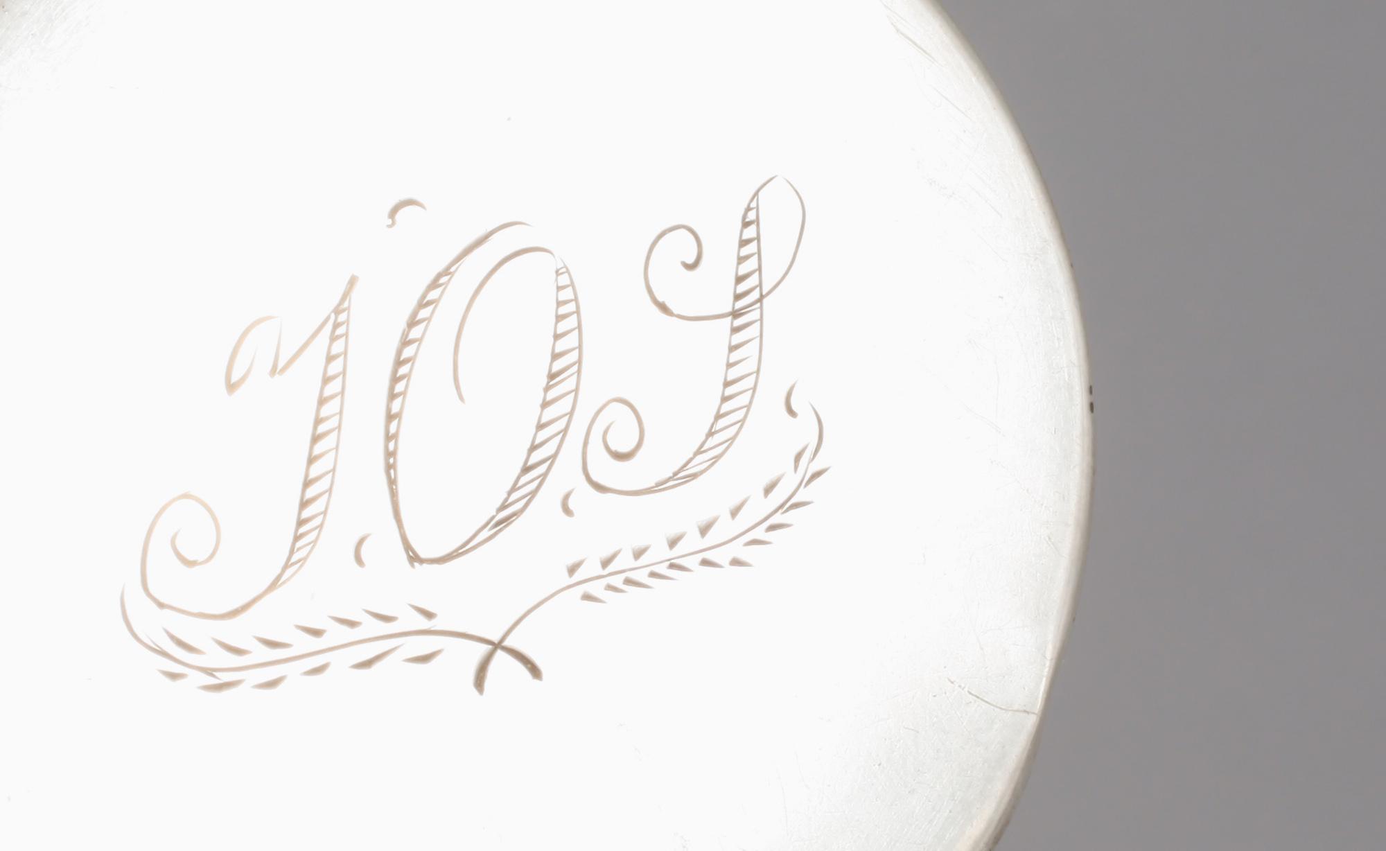 PARTI SILVER, 6 delar, mestadels Sverige, 1800-tal.