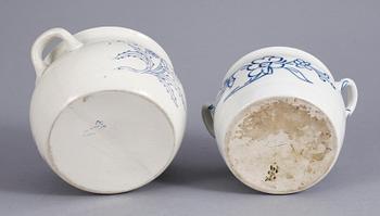 SYLTKRUS, 4 st olika, stengods, Rörstrand resp Gustavsberg, omkring 1900.