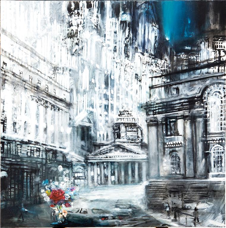 Anders Moseholm, oil on canvas signed and dated 2014.
