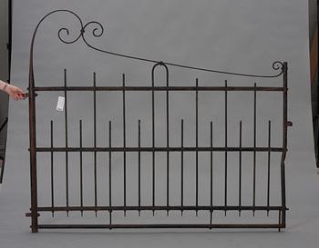 A pair of swedish iron gates.