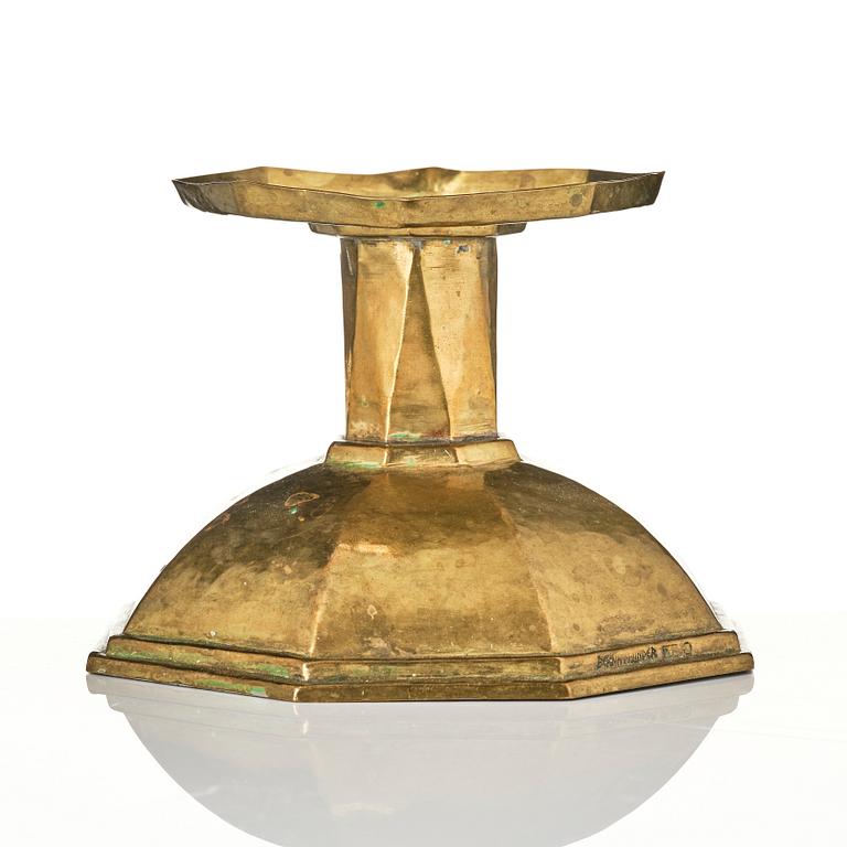 Bernhard M Linder, candlestick, Stockholm, 1930.