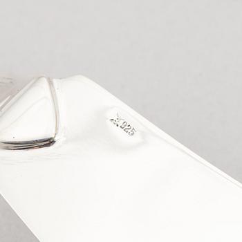 Koch & Bergfeld, fiskbestick, 28 delar, sterlingsilver, modell Altfaden, 1900-talets andra hälft.