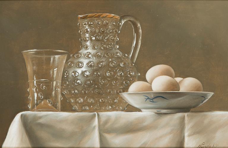 Nadine Lundahl, Still Life with Eggs.