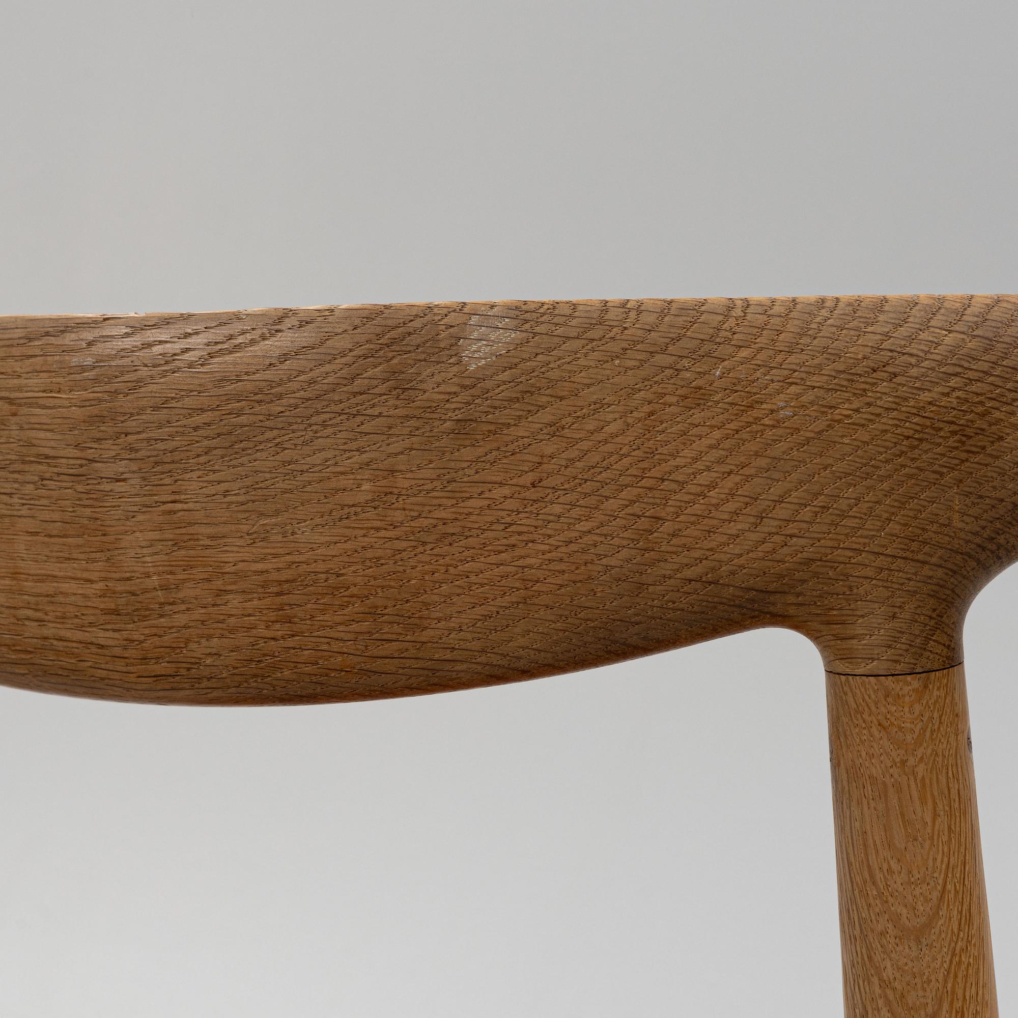 Hans J. Wegner, stolar, 6 st, "W1", C.M. Madsens Fabriker, Danmark 1950/60-tal.