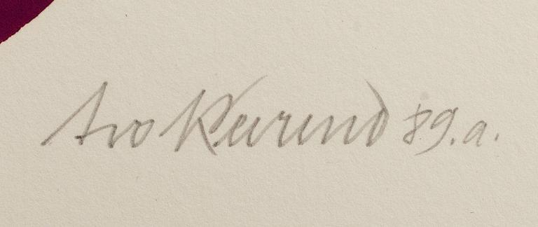 AVO KEEREND, 2 colour lithographes, signed and numbered 2/50 and 5/50.