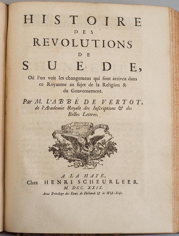 A BOOK, René-Aubert Vertot (Abbé Vertot).