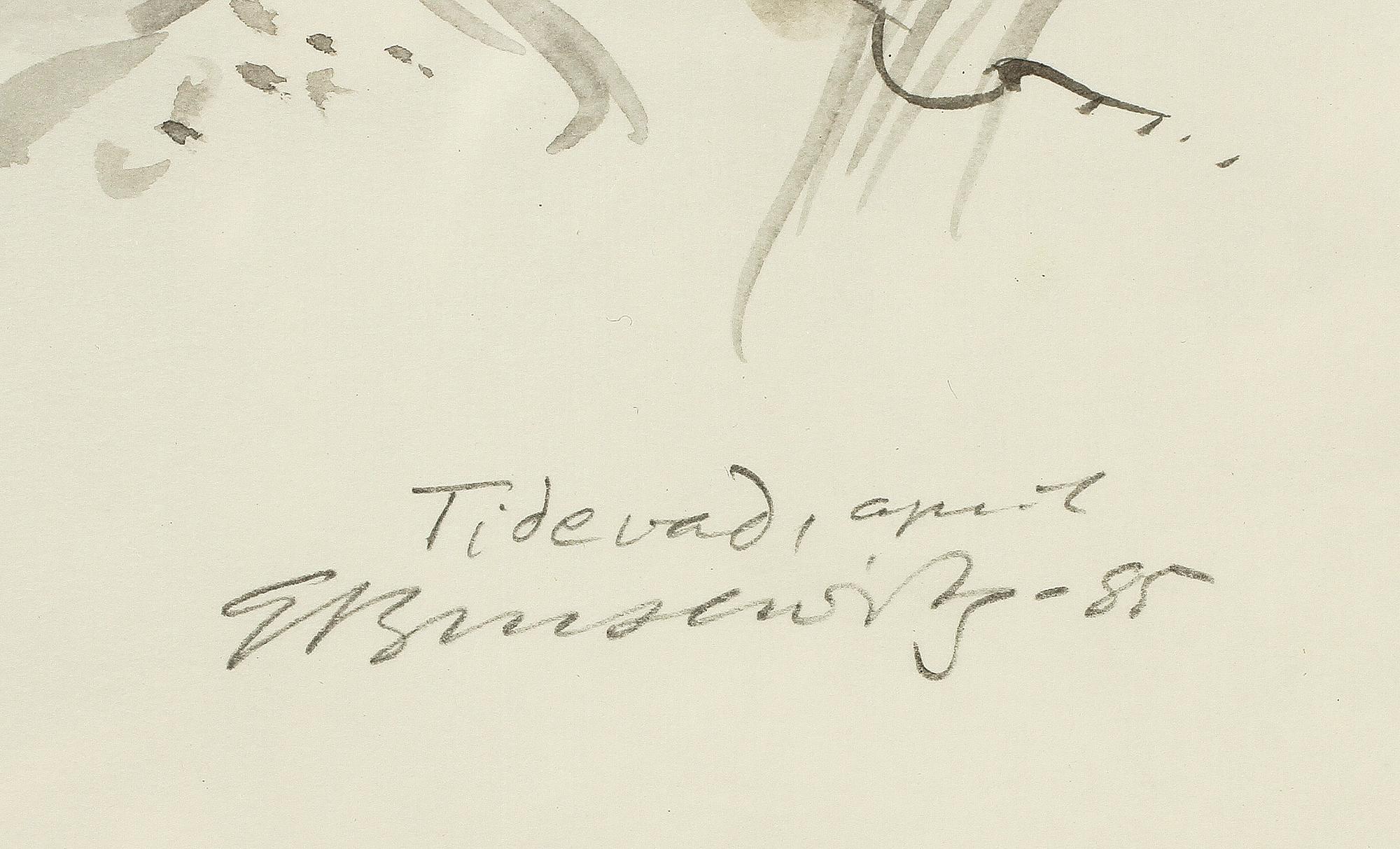 GUNNAR BRUSEWITZ, akvarell, sign o dat -85.