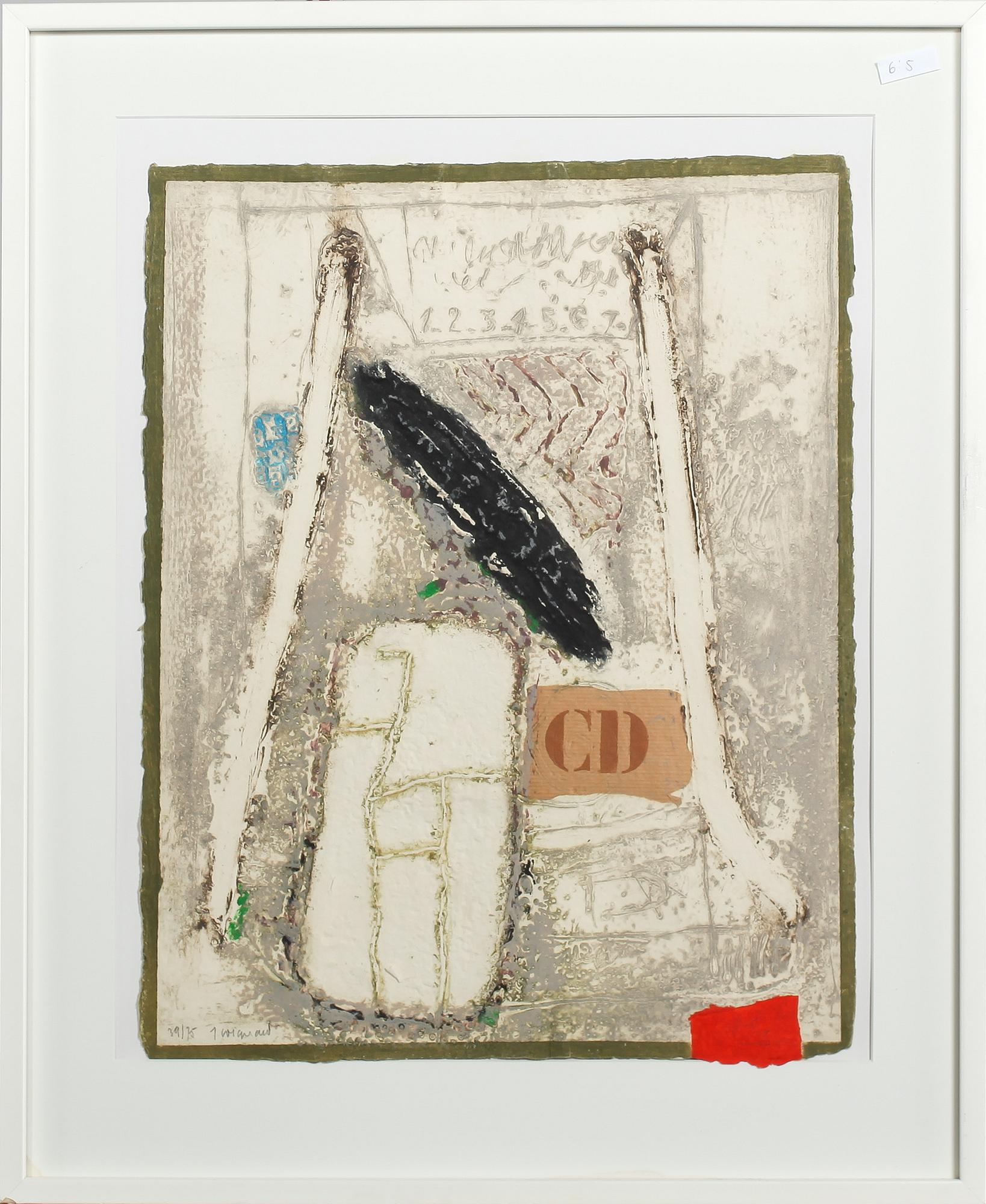 JAMES COIGNARD, carborundumetsning, signerad, numrerad 39/75.