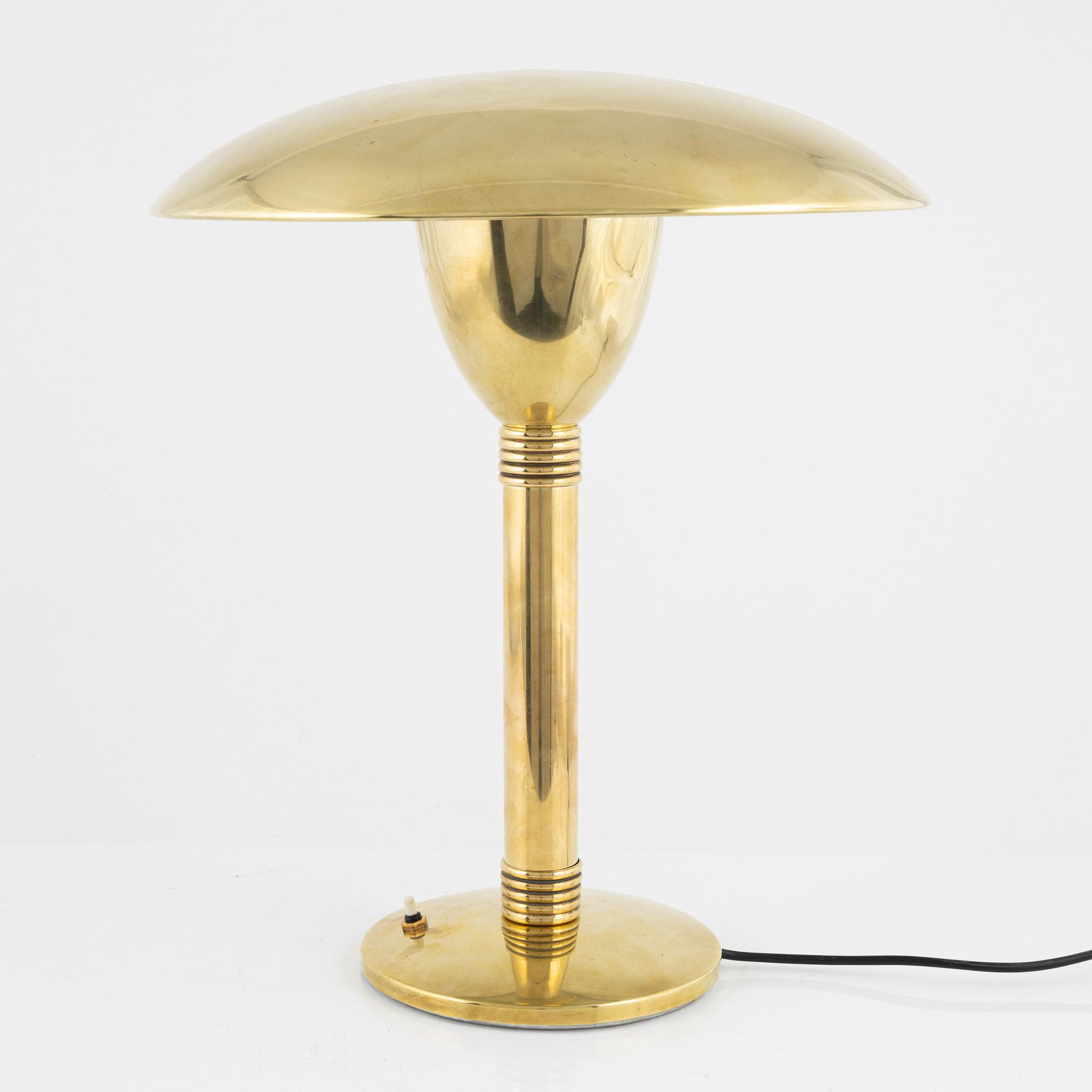 Gaetano Sciolari, a brass table lamp, second half of the 20th century.