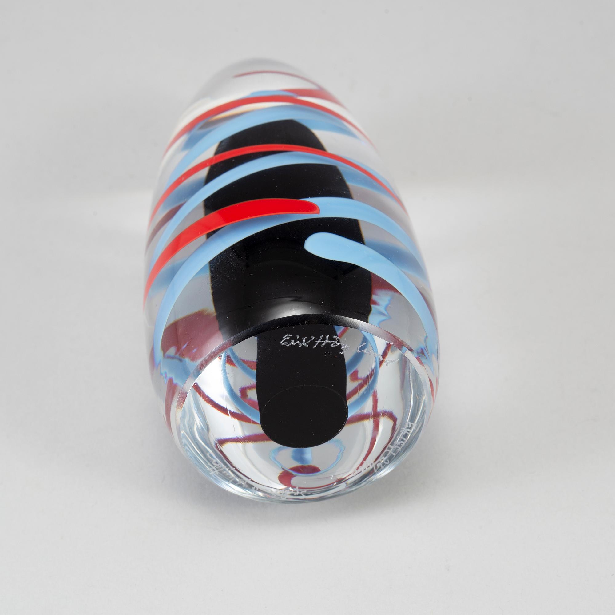 ERIK HÖGLUND AND ERIKA HÖGLUND, two glass sculptures, Strömbergshyttan  and Målerås.