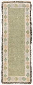 A flat weave 'Kastellholm' runner by Ingegerd Silow, c 247 x 90 cm, unsigned.