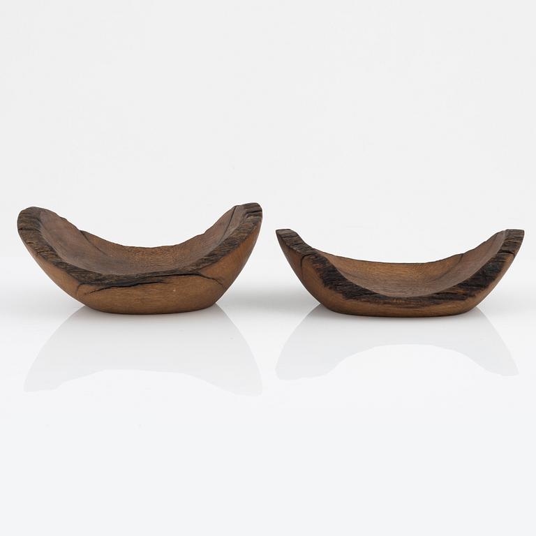 Magnus Ek, a pair of oak dishes for Oaxen Krog.