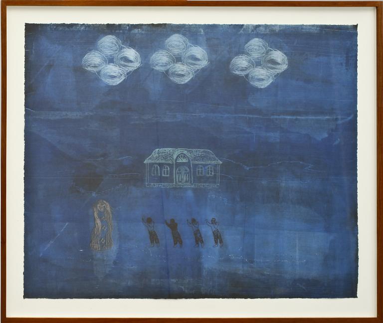 HELMTRUD NYSTRÖM, blandteknik, sign o dat 2001.