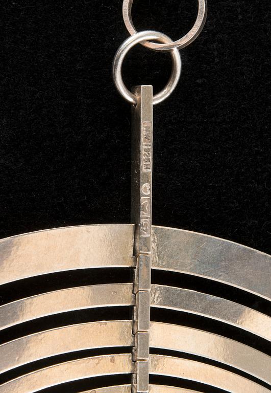 Tapio Wirkkala, A PENDANT, silver, "Silver Moon", N. Westerback, Helsinki 1971. Weight 45 g.