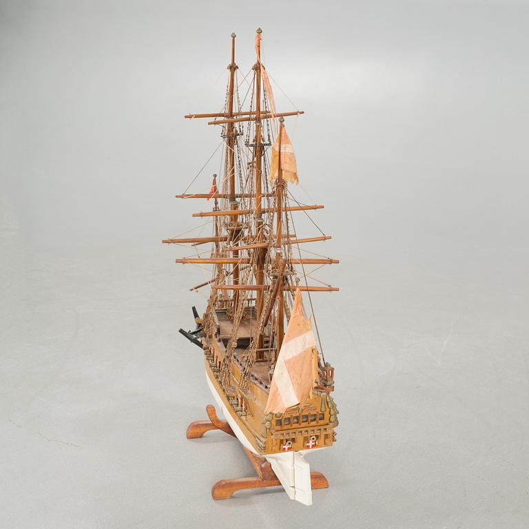 A 20th century ship model.