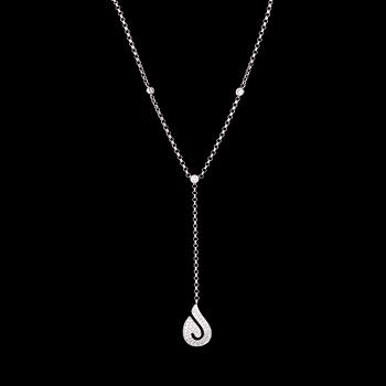 91. NECKLACE, brilliant cut diamonds, tot. app. 0.50 cts.