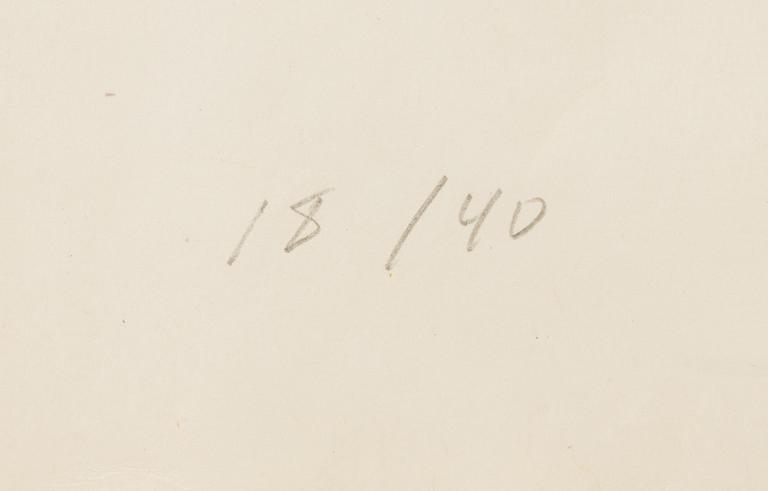 Joel Shapiro, woodcut in colours, 1990, signed 18/40.