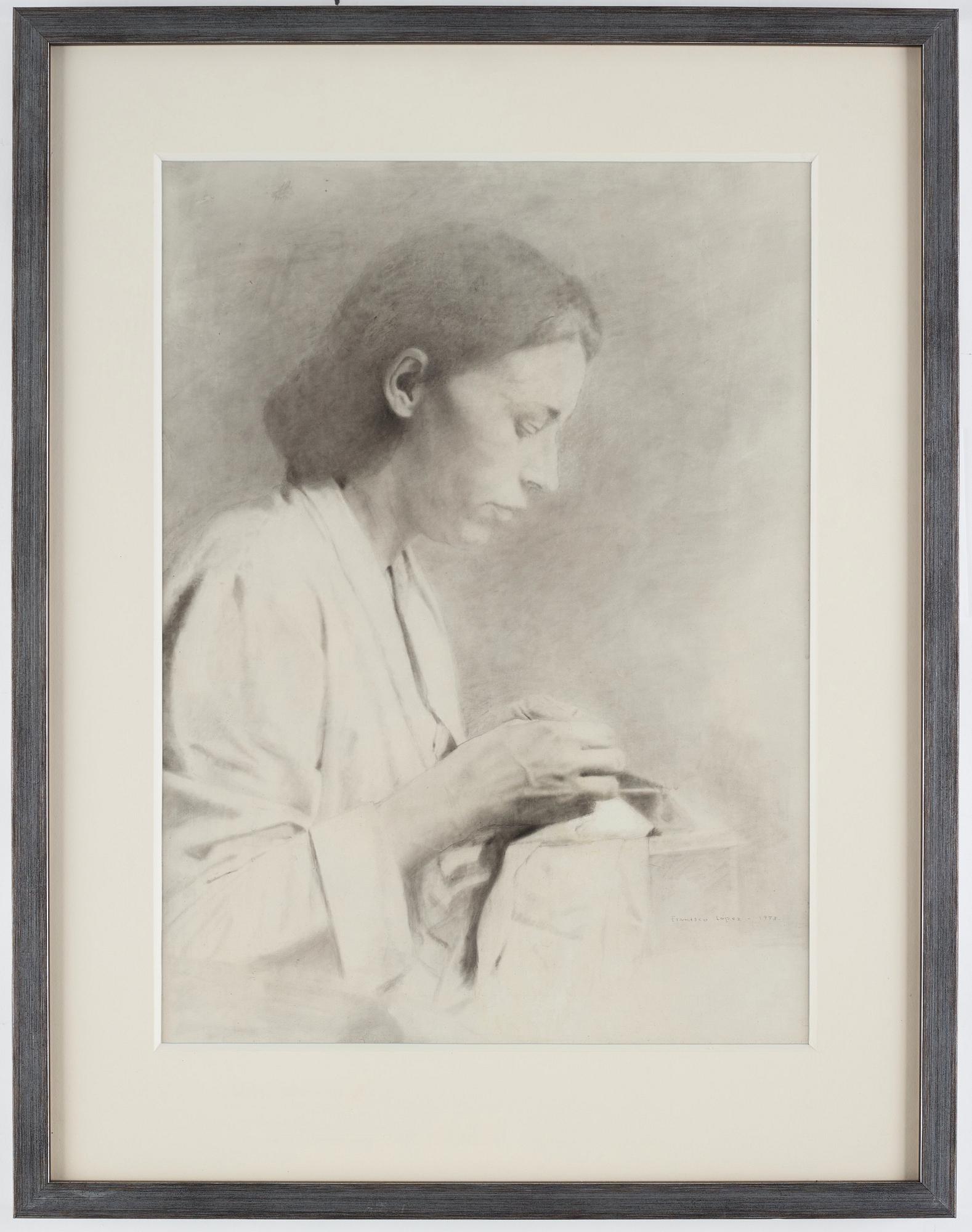 Francisco Lopez, A woman crafting.