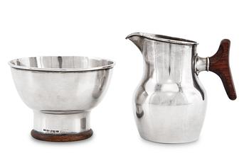 661. Tapio Wirkkala, SUGAR BOWL AND CREAMER.