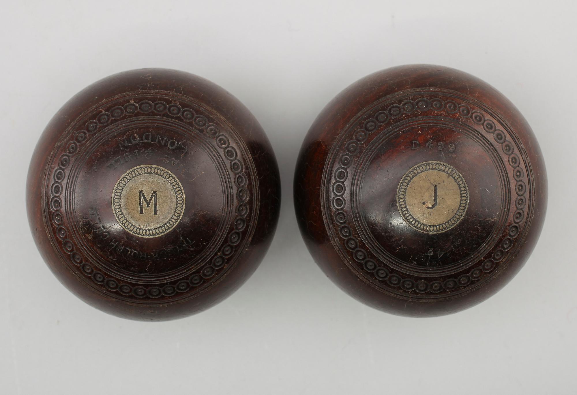 BOWLINGKLOT, 2 st, Taylor Rolph & Co, England, omkring år 1900.