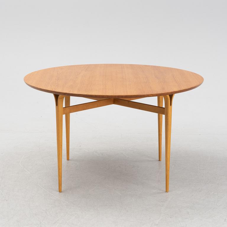 A teak dining table by Bruno Mathsson for Firma Karl Mathsson, 1960's.