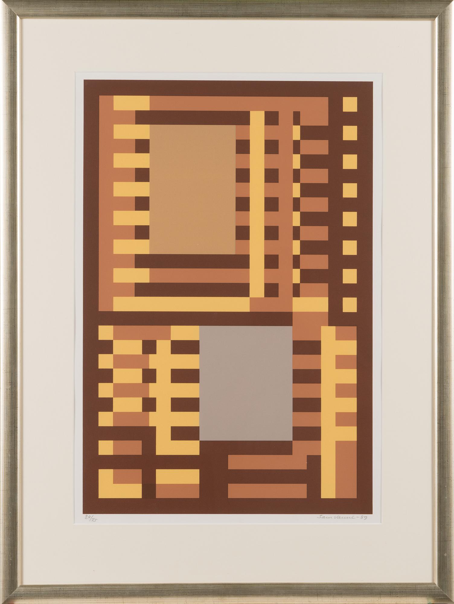 SAM VANNI, serigraph, signed and dated -89, numbered 24/75.