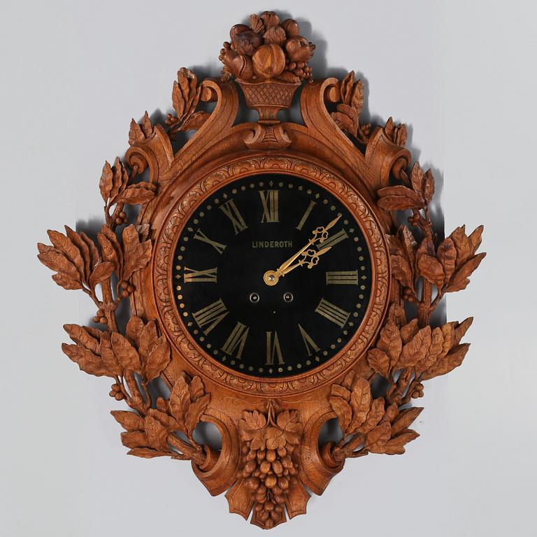 VÄGGUR, Linderoth, Stockholm, daterat 1874.